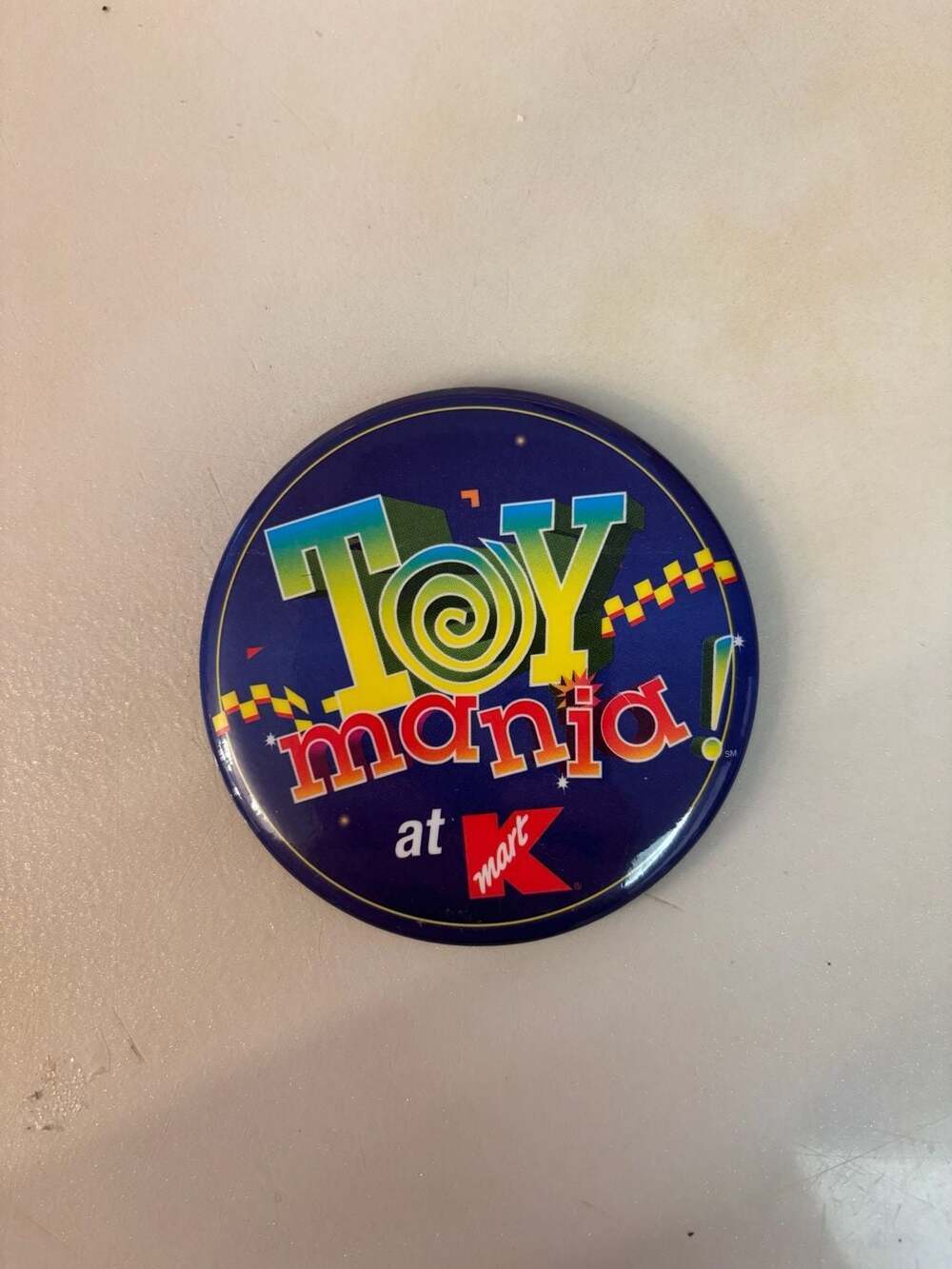 Vintage Kmart Toy Mania Promotional Pinback Button